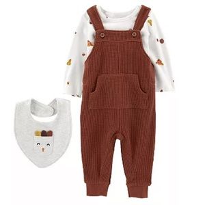 Carters 2pc thanksgiving set (bib not included)